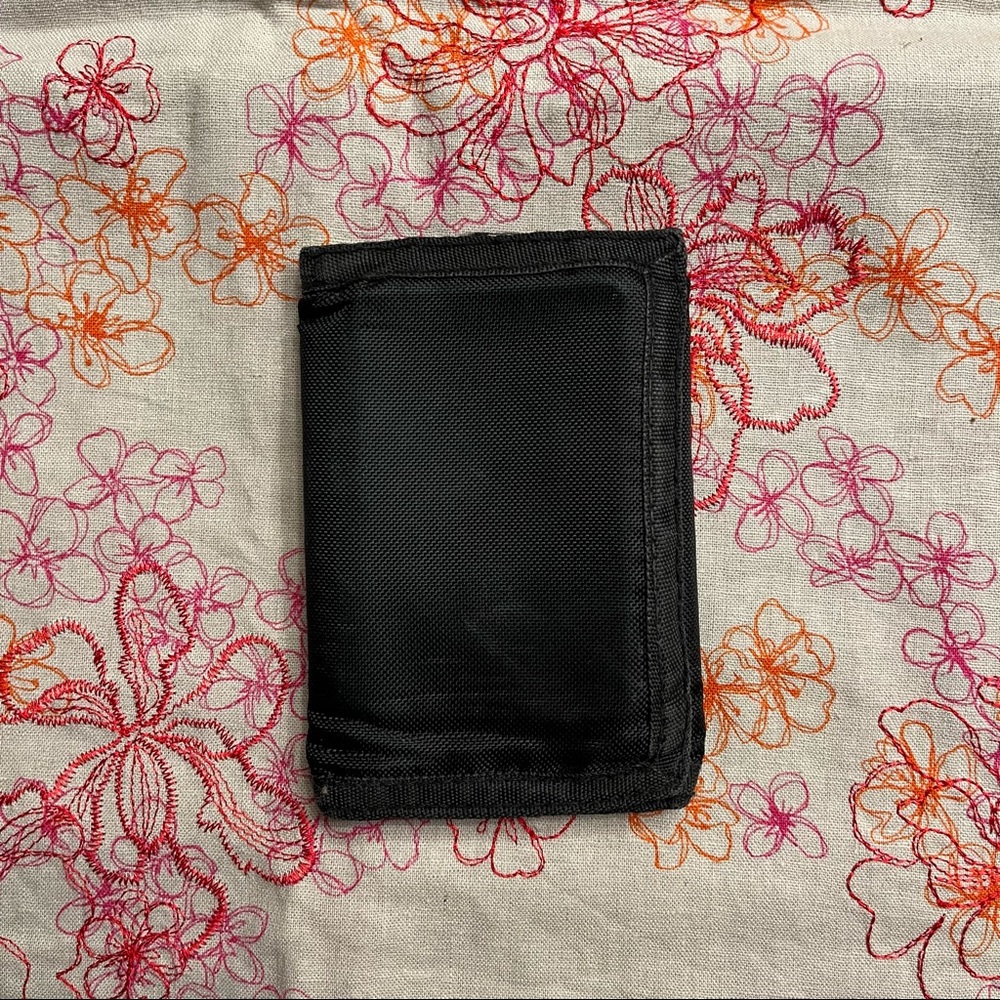 GUC Black nylon trifold wallet